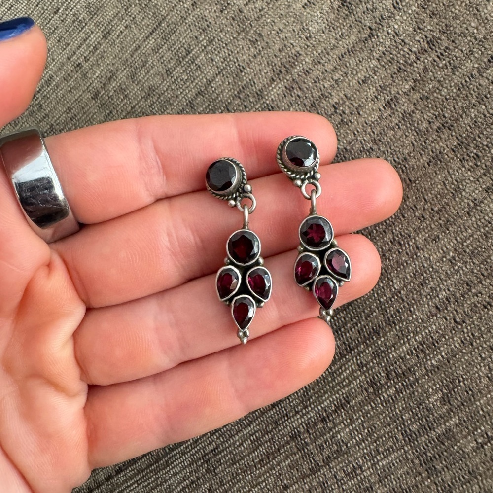 Garnet Earrings